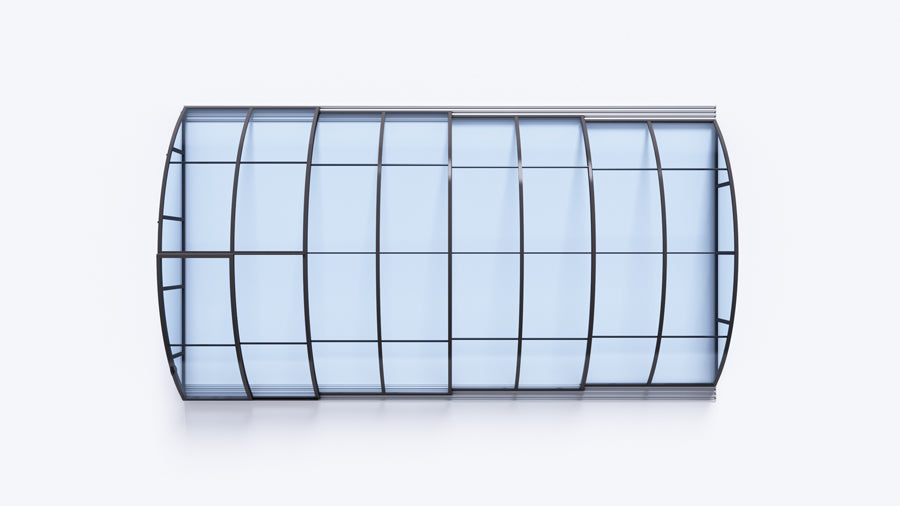Zadaszenie basenowe Albixon BOX Klasik B / Klasik Clear B 4,71 x 8,60 x 1,30 m