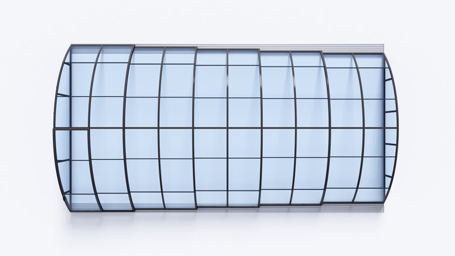 Zadaszenie basenowe Albixon BOX Klasik C / Klasik Clear C 5,71 x 10,73 x 1,55 m