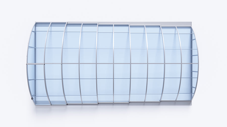 Zadaszenie basenowe Albixon BOX Klasik C / Klasik Clear C 5,71 x 10,73 x 1,55 m