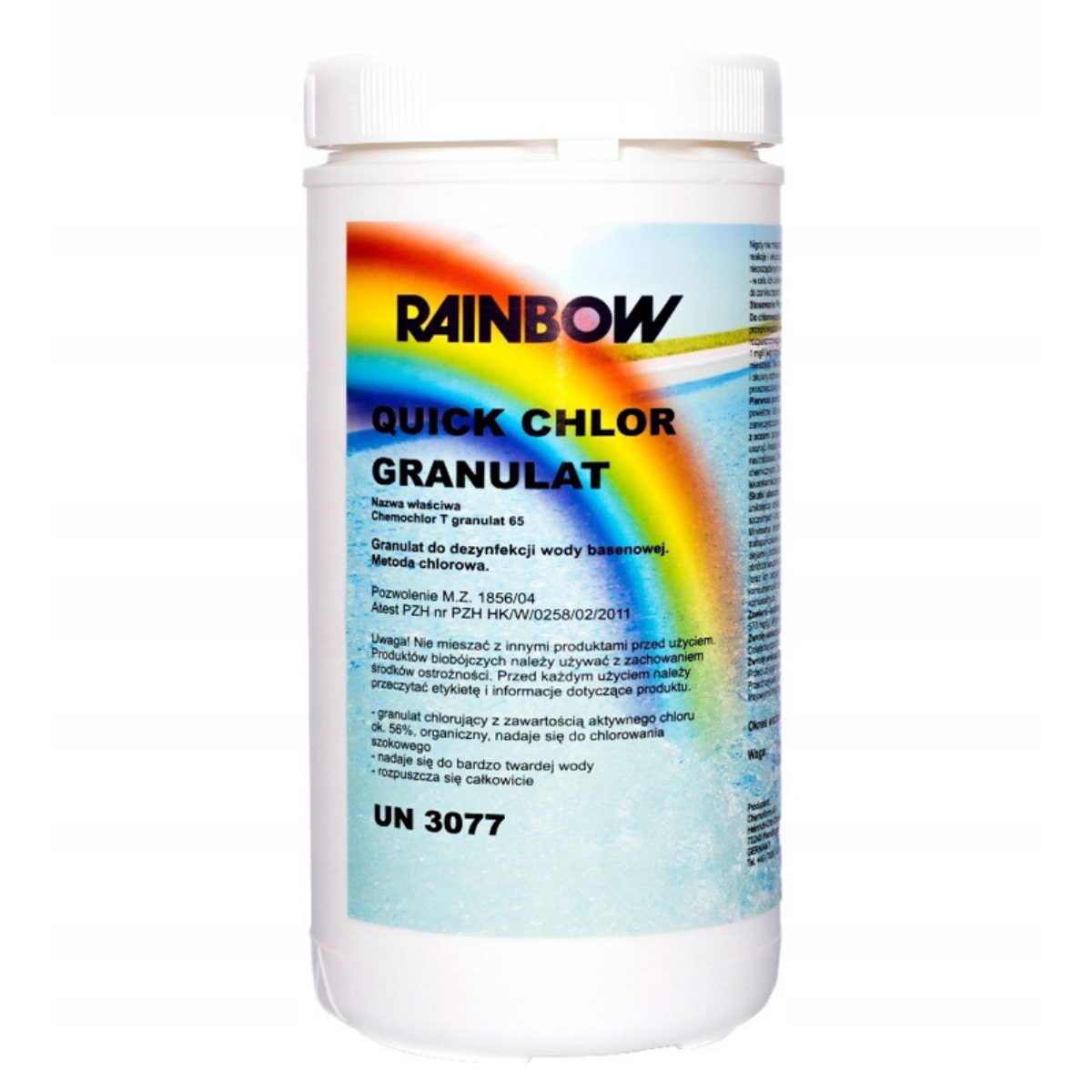 RAINBOW Quick Chlor Granulat 1KG - dezynfekcja szokowa - basensklep
