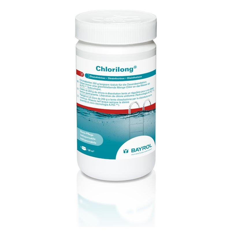 Bayrol Chlorilong 1KG - chlorowe tabletki wolnorozpuszczalne 200g - Pool Outlet